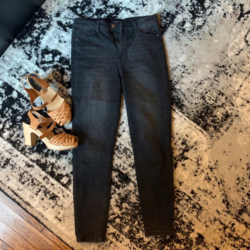 High Rise Ankle Skinny Jeans